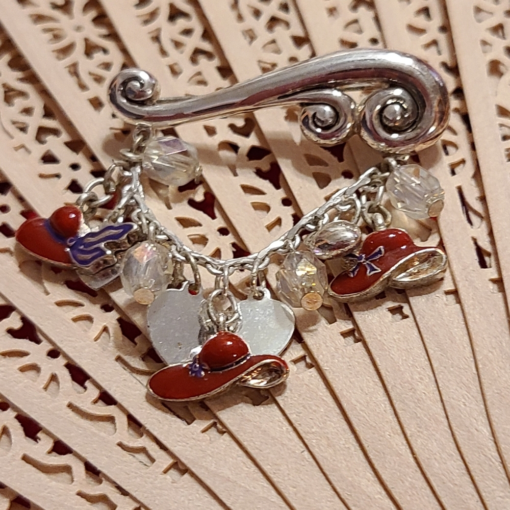 Vintage Red Hat Collector Pin Brooch for sale